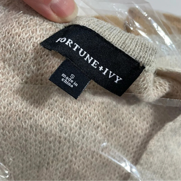 Fortune + Ivy Long Cardigan Sweater Size Small Colorblock Stripe - Picture 4 of 7